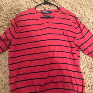 Vintage Used Polo Ralph Lauren V-neck Sweater. XXL.